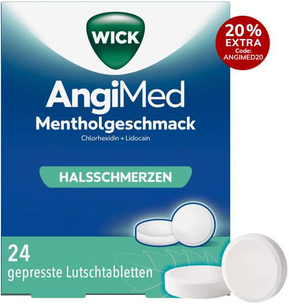 WICK AngiMed Mentholgeschmack 24 Lutschtabletten