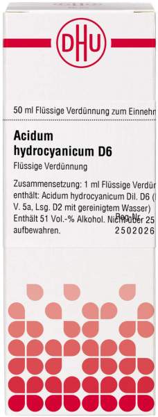Acidum Hydrocyanicum D 6 50 ml Dilution