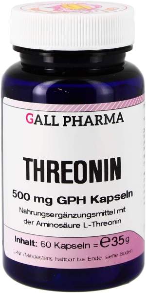 Threonin 500 mg Gph Kapseln