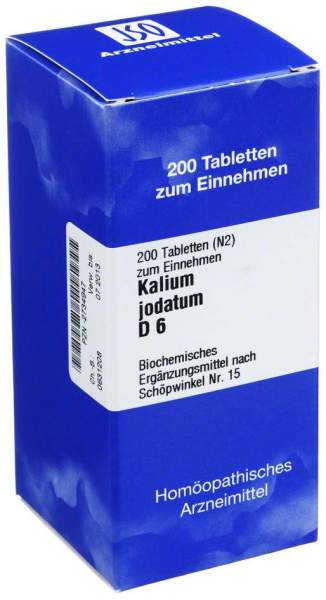 Biochemie 15 Kalium Jodatum D 6 200 Tabletten