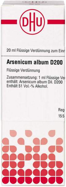 Dhu Arsenicum Album D200 Dilution 20 ml