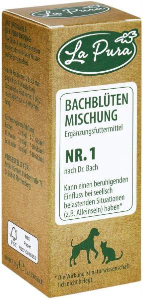 Lapura Bachblütenmischung Nr.1 Globuli Für Hunde Katzen 10g