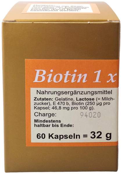 Biotin 1 X 1 Pro Tag Kapseln