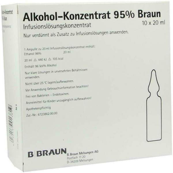 Alkohol 95% Infusionslösungskonzentrat