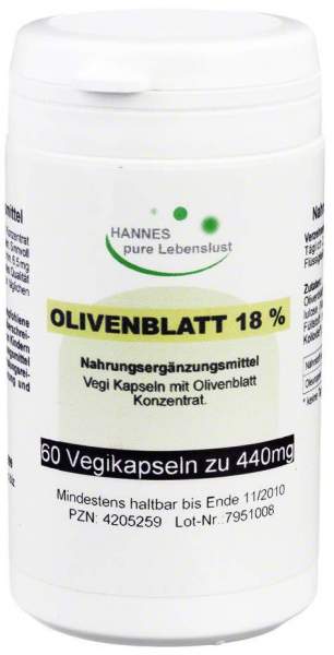 Olivenblatt Extrakt Vegi Kapseln
