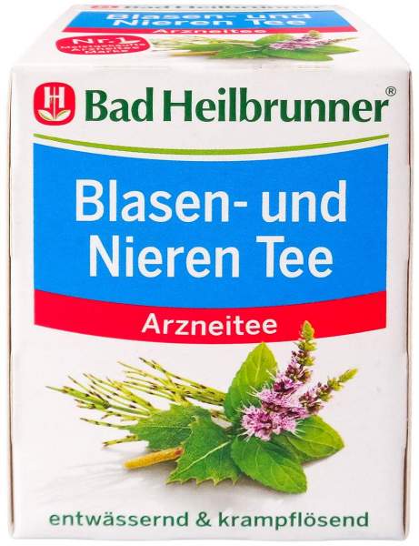 BAD HEILBRUNNER Blasen- und Nieren Tee 8 Filterbeu