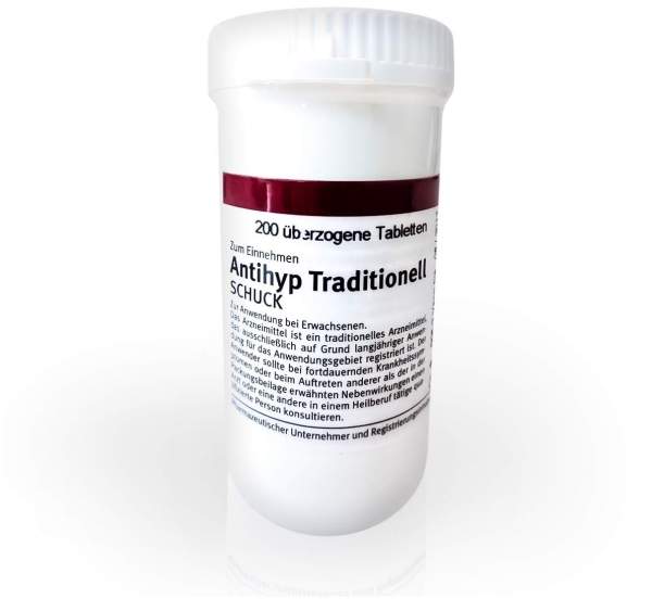 Antihyp Traditionell Schuck 200 Überzogene Tabletten