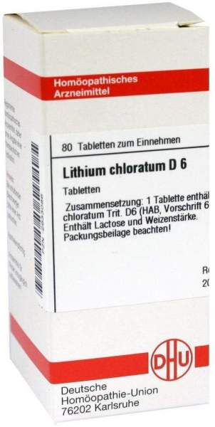 Lithium Chloratum D6 Dhu 80 Tabletten