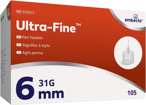 Ultra-Fine Pen-Nadeln 6 mm 105 Stück