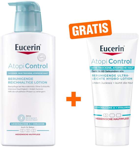 Eucerin AtopiControl Lotion 400ml + gratis AtopiControl Hydro-Lotion 20 ml