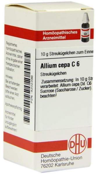 DHU Allium cepa C6 10 g Globuli