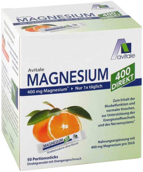 Magnesium 400 direkt Orange 50 Portionssticks