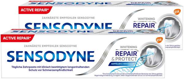 Sensodyne Repair &amp; Protect Whitening Zahnpasta 2 x 75 ml