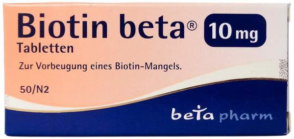 BIOTIN BETA 10 mg Tabletten 50 Stück