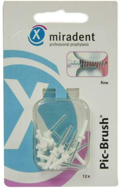 Miradent Interdentalbürste Pic-Brush Fine Weiß 12 Stück