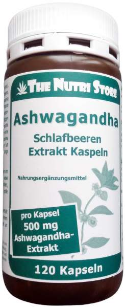 Ashwagandha 500 mg Extrakt Kapseln 120 Stück