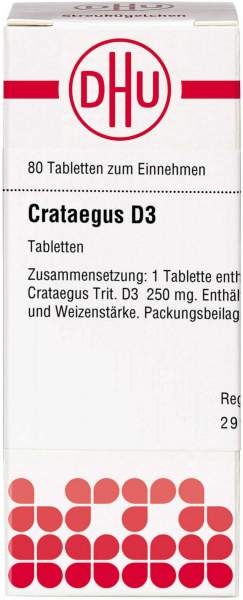 Crataegus D 3 Tabletten 80 Stück