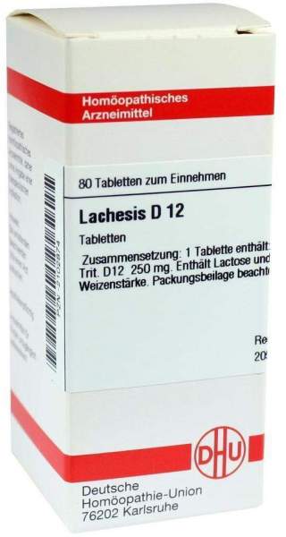 DHU Lachesis D12 80 Tabletten
