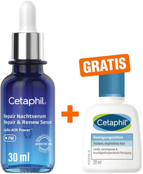 Cetaphil Repair Nachtserum 30 ml + gratis Cetaphil Reinigungungslotion 29 ml