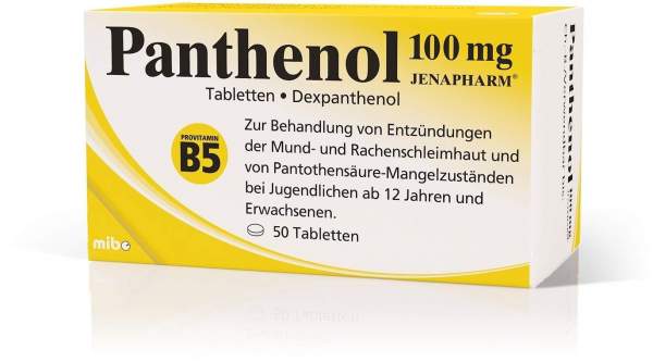 Panthenol 100 mg Jenapharm 50 Tabletten