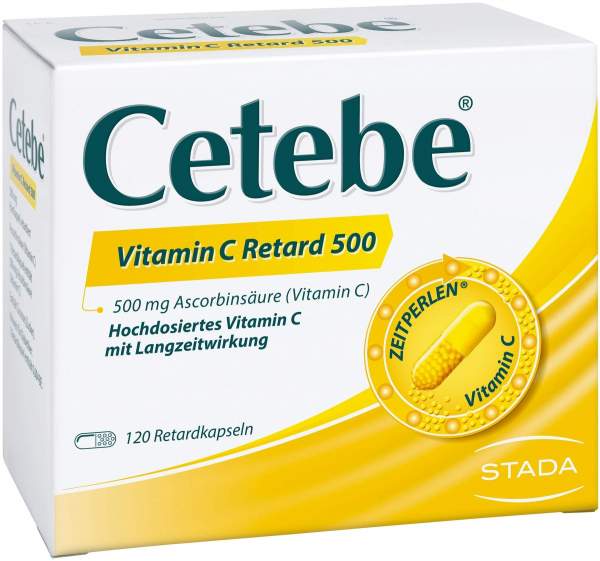 Cetebe Vitamin C Retardkapseln 500 mg 120 Stück