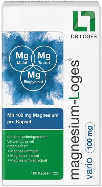 Magnesium-Loges Vario 100 mg 180 Kapseln