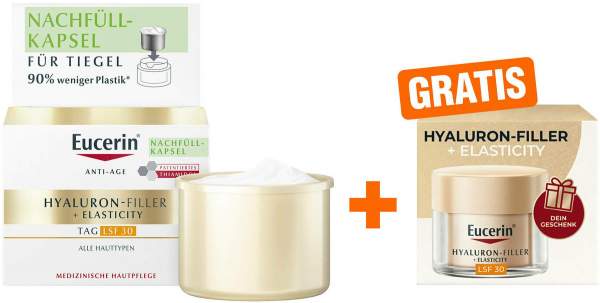 Eucerin Anti Age Hyaluron Filler + Elasticity 3D Serum 30 ml + gratis Hyaluron Filler + Elasticity XMas Tagespflege 20ml