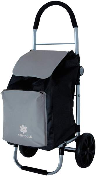 Faltbarer Einkaufswagen mit Kühltasche
