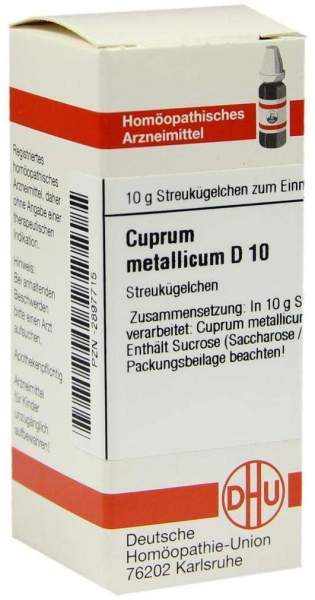 Cuprum Metallicum D 10 Globuli