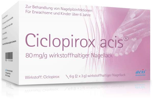 Ciclopirox Acis 80 mg Pro G Wirkstoffhaltiger Nagellack 6 G Lösung