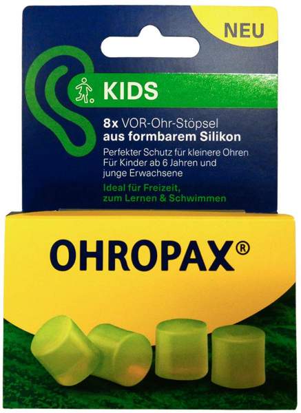 Ohropax Kids Silikon Vor-Ohr Stöpsel 8 Stück