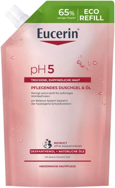 Eucerin pH5 Pflegendes Duschgel &amp; Öl Nachfüllbeutel 400 ml