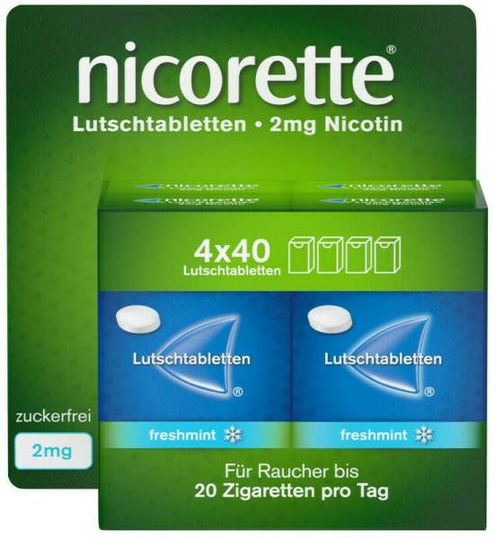 Nicorette freshmint 2 mg 160 Lutschtabletten