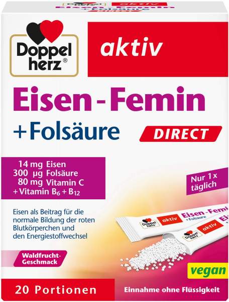 Doppelherz Eisen Femin Direct 20 Pellets
