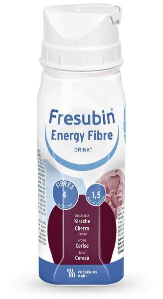 Fresubin Energy Fibre Drink Kirsche 4 X 200 ml Trinkflaschen