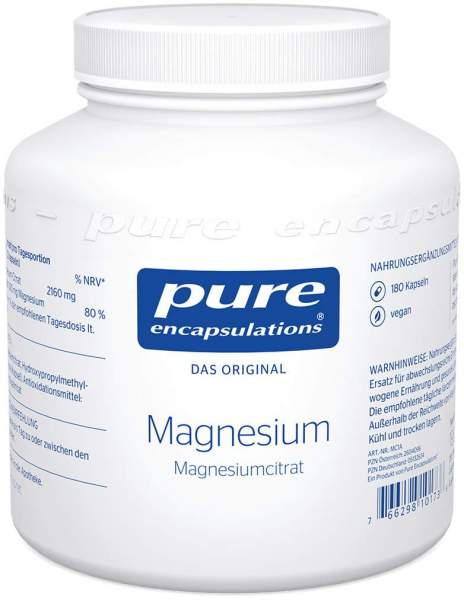 Pure Encapsulations Magnesiumcitrat 180 Kapseln