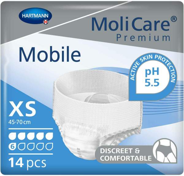 Molicare Premium Mobile 6 Tropfen Gr.Xs