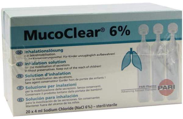 Mucoclear 6% Nacl Inhalationslösung 60x4 ml Inhalationslösung
