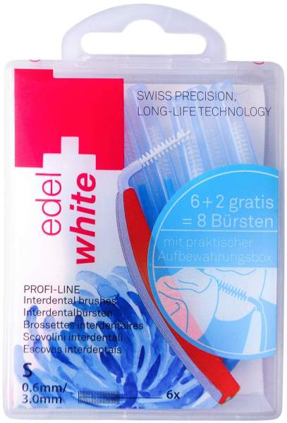 Edel+white Profi-Line Interdentalbürste S Blau