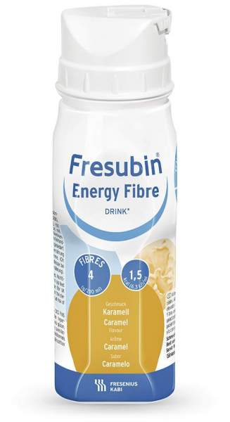Fresubin Energy Fibre Drink Karamell Trinkflasche 4 X 200 ml