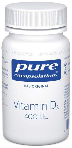 Pure Encapsulations Vitamin D3 400 I.E. 60 Kapseln