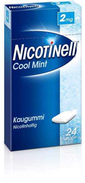 Nicotinell Kaugummi 2 mg Cool Mint 24 Stück