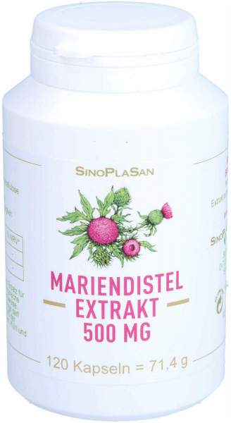 Mariendistel Extrakt 500 mg MONO Kapseln 120 Stück