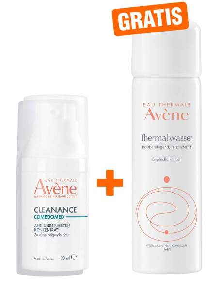 Avene Cleanance Comedomed Anti - Unreinheiten Konzentrat 30 ml + gratis Thermalwasser Spray 50 ml