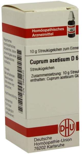 DHU Cuprum aceticum D6 Globuli 10 g
