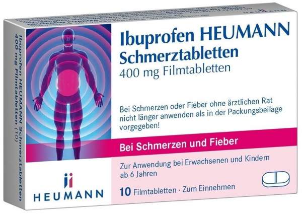Ibuprofen Heumann Schmerztabletten 400mg 10 Filmtabletten