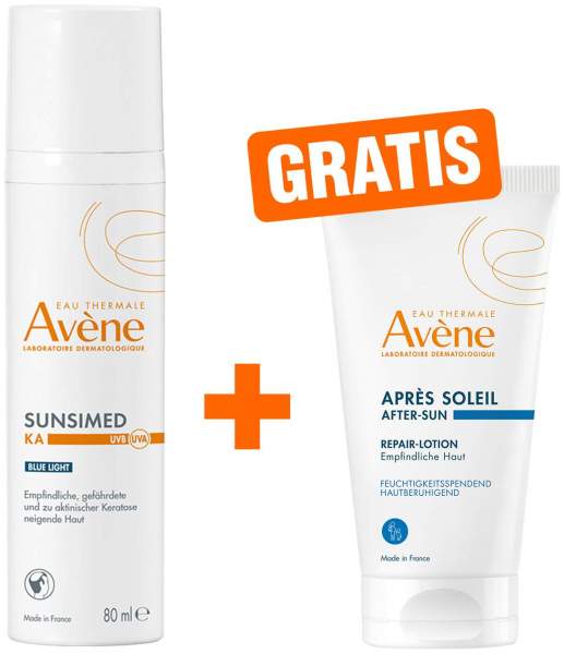 Avene Sunsimed KA Triasorb 80 ml Creme + gratis Repair-Lotion nach der Sonne 50 ml