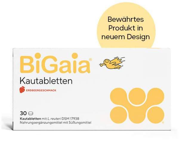 BiGaia Erdbeergeschmack 30 Kautabletten