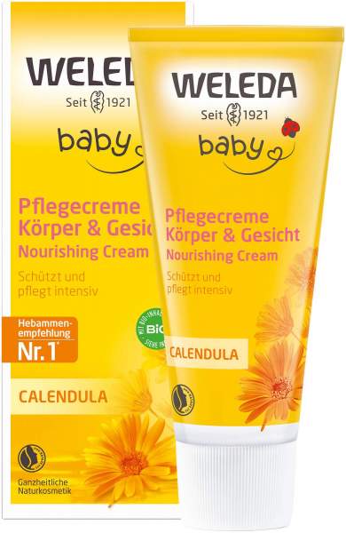 Weleda Calendula Pflegecreme Körper &amp; Gesicht 75 ml Creme