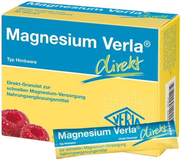 Magnesium Verla Direkt Himbeere 30 Granulatbeutel
